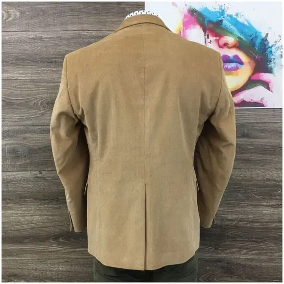 DOCKERS Mens Corduroy Blazer‎ Sport Coat Casual Jacket Size 42R Classic Suit